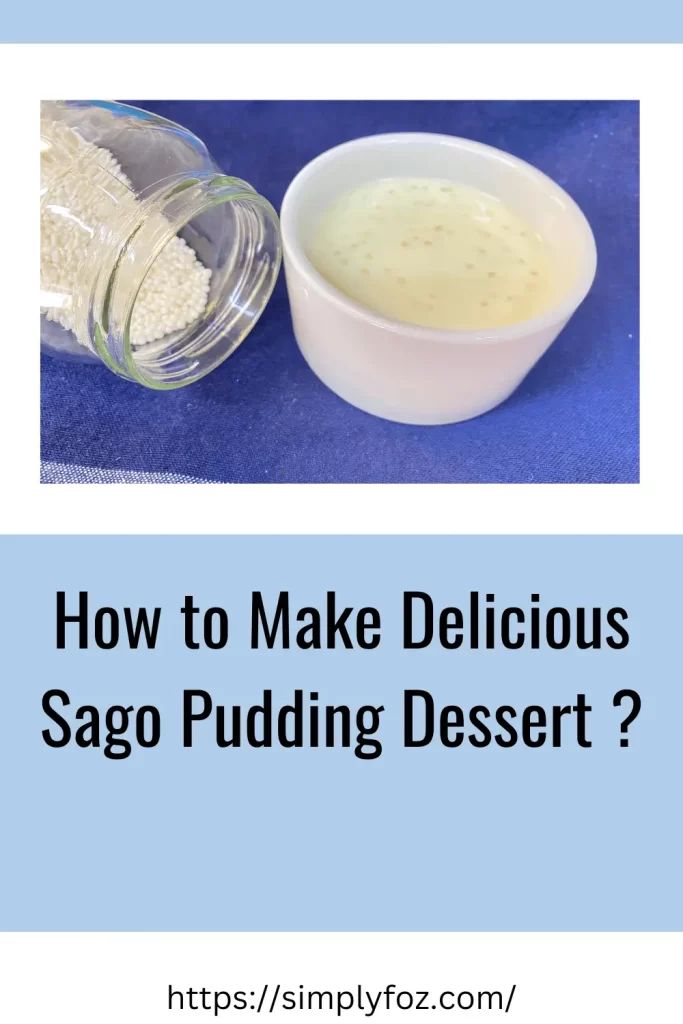 Sago Pudding Dessert