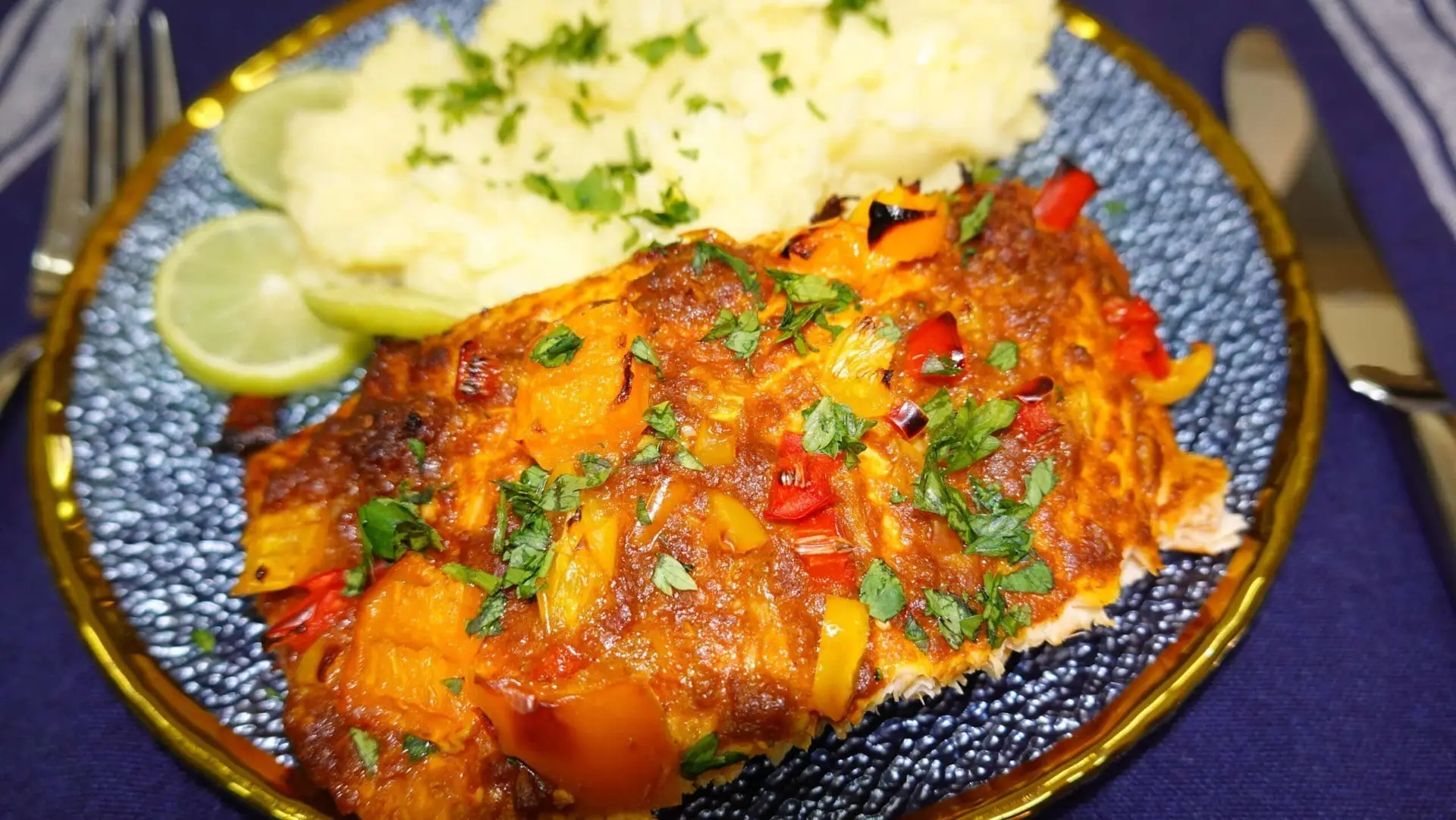 Grilled Norwegian Salmon Fillets With Hot Red Curry