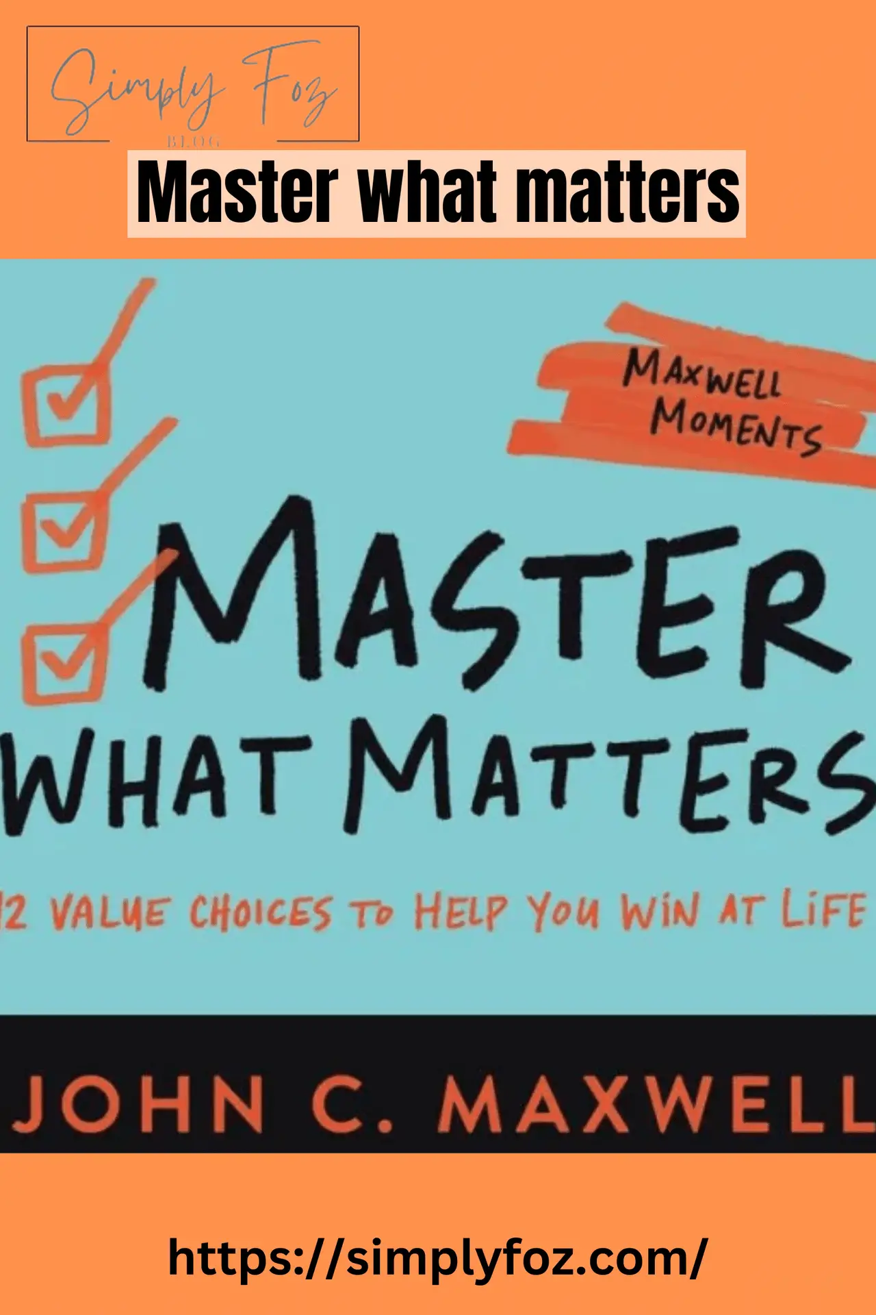 Easy Book to Read, Master What Matters