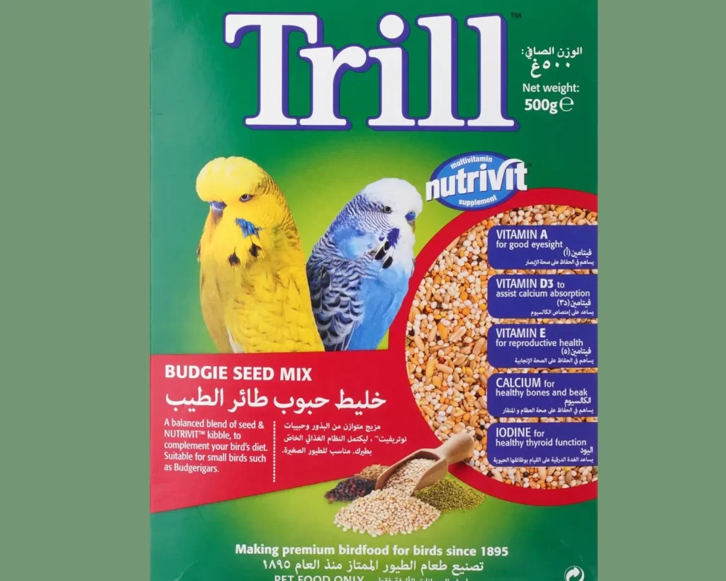 عبوة من بذور طعام طيور الزينة من ماركة Trill