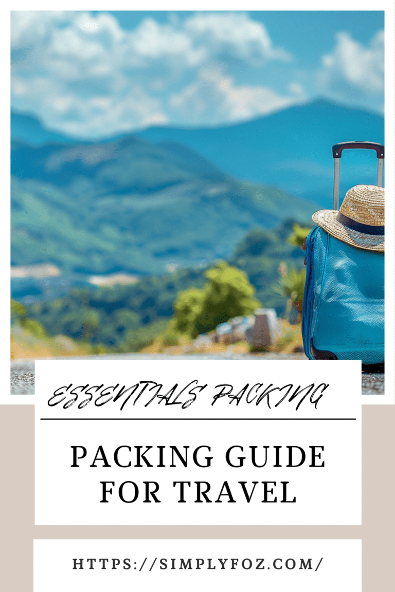 PACKING GUIDE FOR TRAVEL